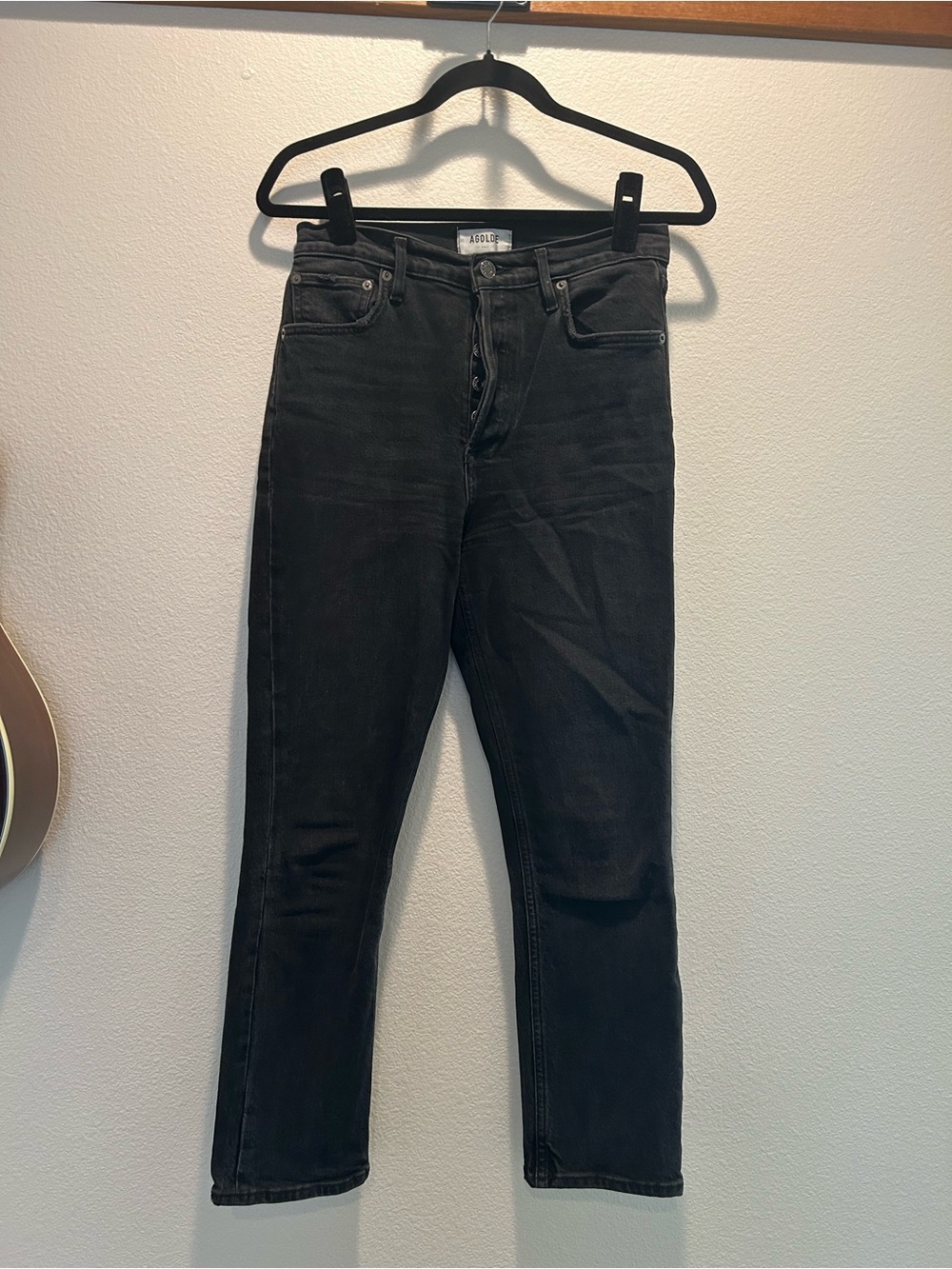 Agolde Riley Cropped High-Rise Jeans